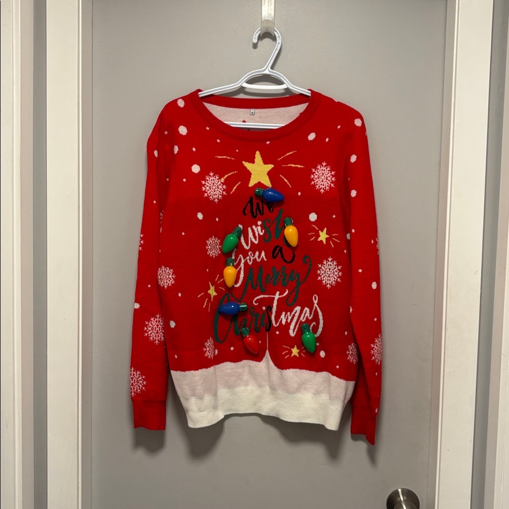 We Wish You A Merry Christmas Sweater Lights Do Not work